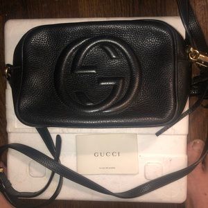 Gucci LEATHER DISCO BAG
